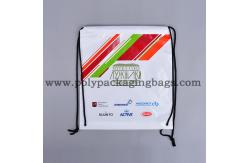 China Recycled Double Ropes Promotional Drawstring Backpacks supplier