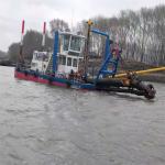 Max Dredging Depth 45° 8m Cutter Suction Dredger For Riverbed Sand Extraction