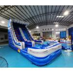 Double Stitching Plato Outdoor Inflatable Water Slides For School for sale