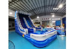 China Double Stitching Plato Outdoor Inflatable Water Slides For School supplier