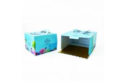 China Kraft Paper Cupcake Boxes with Handle and Clear Window Cupcake Box supplier