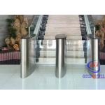 Retractable Automated Gate Systems / Rfid Card Reader And Fingerprint Flap Barrier Turnstile