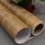 60cm*10m Wood Textured Thin Self Adhesive Plastic Film For Refurbished Furniture for sale