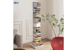 China Double Stable Metal Storage Rack Invisible Simple Steel Bookcase supplier