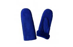 China Customized Pig Leather Gloves , Anti Cold Leather Mittens With Wool Liners supplier