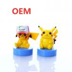 OEM Custom Made Mini Stamper Toy Pikachu Figure Stamper Self-ink Stamp Plastic Mini Stamper for sale