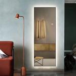 IP66 Waterproof Full Length Illuminated Mirror 200x80cm Wall hanging