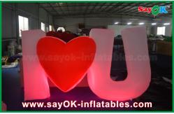 China Special  Design Giant Outdoor Inflatable Led Letter / Number with Remote Controller supplier