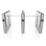 Bidirectional BLDC 30 Person / Min Drop Arm Turnstile Mifare Reader 24V for sale