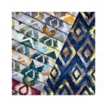 Knitted Digital Print Fabric White Holland Velvet 100% Polyester Fabric For Sofa Textile for sale