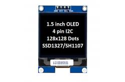 China 1.5 Inch OLED Module - 128x128 Monochrome White & Blue for IoT supplier