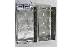 China 20mm 25mm 2 Gang Gi Box Electrical Junction Switch Box Outlet Socket Box supplier