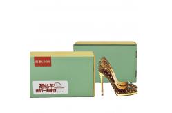 China Rigid Fancy Packaging Box For Underwear Stackable Shoe With Uv Logo supplier