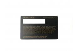 China Matt Gold Plated Stainless Steel Metal Membership Card With Custom Logo supplier
