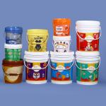 Sale Food Grade 1L-20L Plastic Paint Bucket with Handle Sealing Lid and Customized Logo for sale