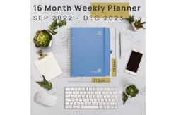 China OEM ODM 16Mo Weekly Academic Planner With Yearly Monthly Perspectives supplier