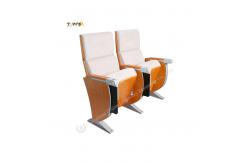 China Comfortable Church Foldable Seat And Backrest Padded Armrest Auditorium Chairs supplier