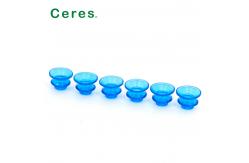 China 23*16*5 Mm Printing Machine Spare Parts Blue Rubber Sucker Precision Shaped supplier
