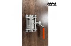 China 2'' Three Piece Ball Valve CF3M Manual Valve Butt Weld Connection supplier