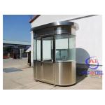 Modern stainless steel prefab house Security Cabin Waterproof Low Cost Station Prefabricated Guard Room for sale
