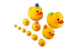 China Safe Non Toxic Baby Bath Toy Silicone Duck Rubber Yellow Duck supplier