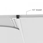 Ceiling Linear Light Led Aluminium Profile CNC Extrusion For Furniture