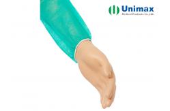 China Elastic Knitted Cuff 16gsm Non Woven Disposable Gown supplier