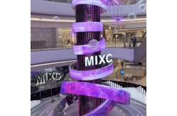China Outdoor 360 Degree Cylinder LED Display Column Curve Screen Advertising Billboard supplier