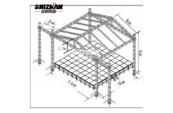 China 1M Design Custom Portable Modular Aluminum Truss Frame Structure supplier