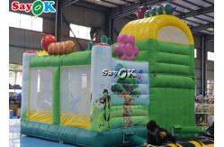 China Insect Print Themed Inflatable Bounce Trampoline House With Slide supplier
