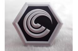 China Clothing Printed TPU Label Badges High Frequency 3D Embossed Patches supplier
