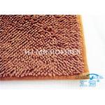 Super Absorbent Brown Bath Mat Non Slip Bathroom Mats For Homes / Hotels for sale