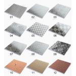 0.85mm Thickness Embossed Pattern Stainless Steel Sheet Decoration Plate for sale