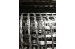 China Reinforcing Glass Grid Asphalt Fiberglass Geogrid 120Kn Preventing Road Surface Cracks supplier