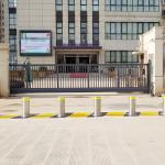 Dia269mm Automatic Rising Bollards CNC Stainless Steel Pipe Bollards PVD for sale