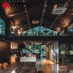 Prefabricated Steel Material  Steel Structure Commercial Building Coffee Shop Library for sale