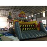 New Inflatable Construction Themed Obstacle Course PVC Outdoor Games for sale