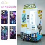 Convenient Metal Phone Case Printing Vending Machine Personalized With Coin Payment for sale