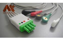 China Mindray > Datascope Compatible 5 Lead snap ECG Telemetry Leadwire - 115-004869-00 supplier