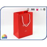Matte Lamination 250gsm Coated Paper Gift Bags With PP Handle for sale