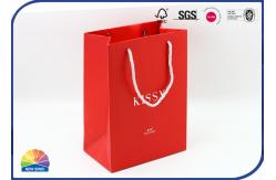China Matte Lamination 250gsm Coated Paper Gift Bags With PP Handle supplier