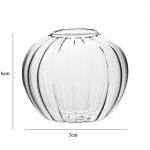 Transparent Classic Style Nordic Glass Vase For Dining Table Decoration for sale