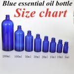 20ml 30ml Essential Oil serum skincare cosmetic package bottle Cobal Blue Glass Dropper Bottle with Dropper for sale