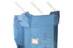 China SMS Sterile Reinforced Thyroid Drape With Square Fenestration And Tube Holders supplier