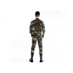 Cotton Blends Military Camouflage Uniforms , Button Placket Men's Jacket