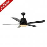 5 ABS Blades LED Ceiling Fan with Light Remote Control and Wall Control