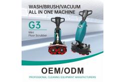 China Adjustable Small Floor Scrubbing Machines auto scrubber 6L Walk Behind supplier