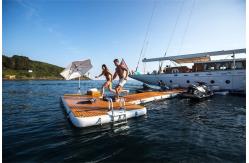 China Custom Floating Leisure Dock  Yacht Inflatable Water Platform supplier
