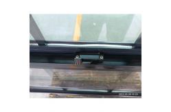 China Black Anthracite UPVC Single Hung Window With Double Glass supplier