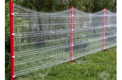 China PE Coated 50*200mm Wire Mesh Security Fence Rectangle Post Matched supplier